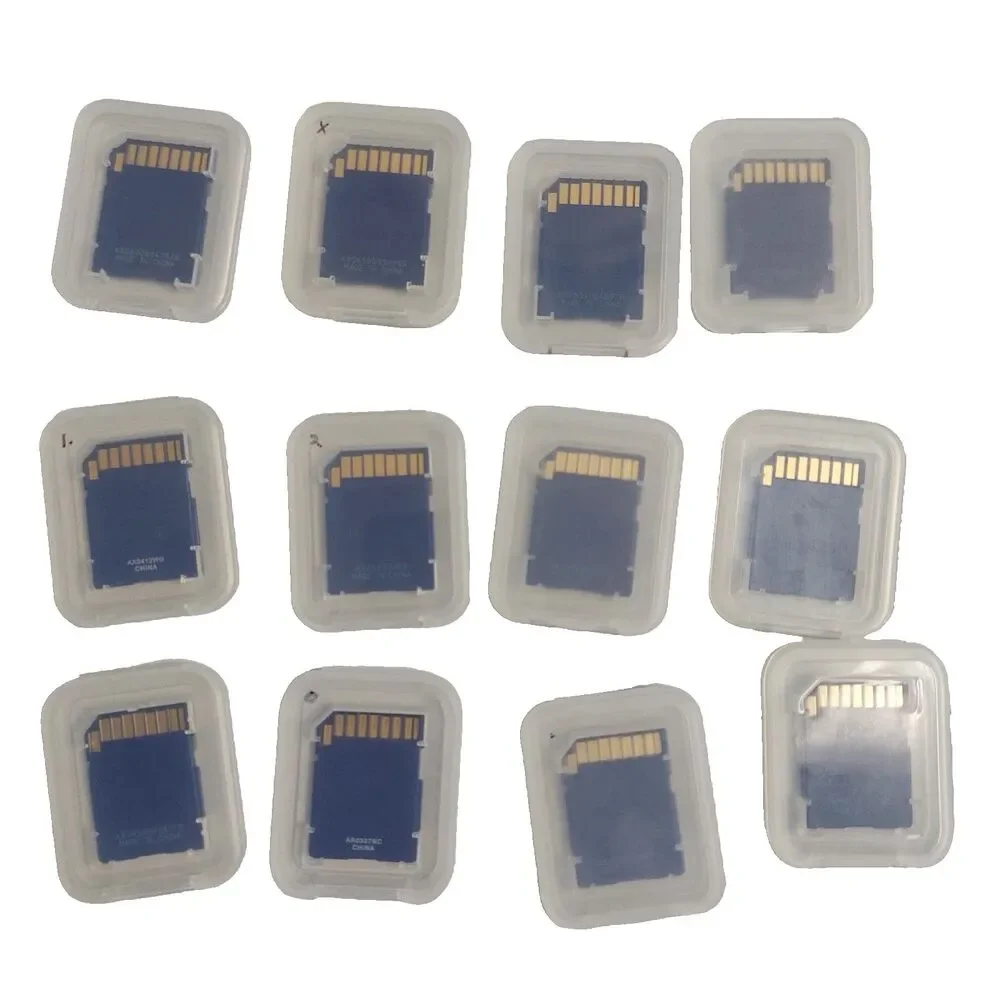 San Disk SD Memory Cards 1.0 GB 256 MB 512 MB Lot of 12 with Cases